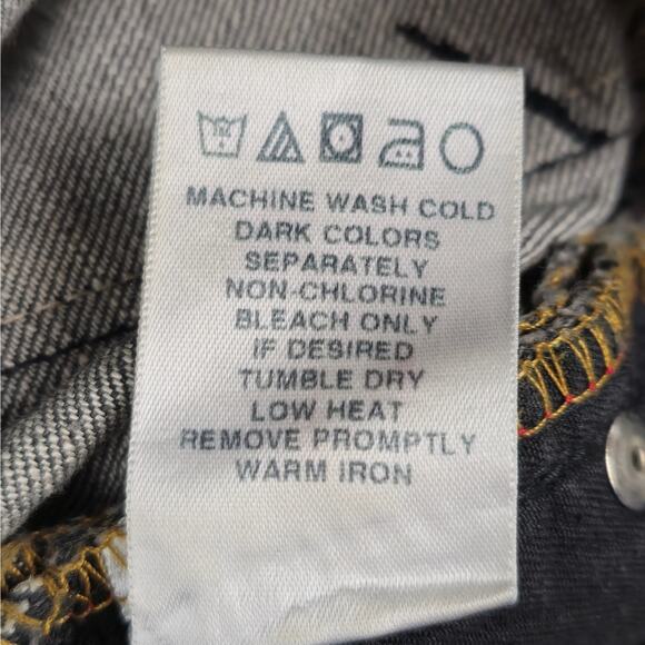 Allen B. by Allen Schwartz Jeans Womens Size 27 Cropped Gray Wash Cuffed Hem - Picture 14 of 16